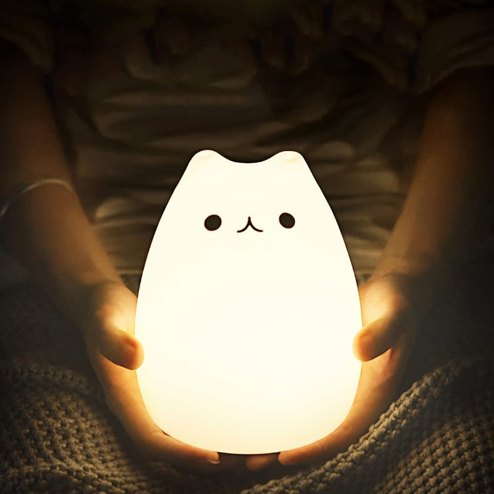 Remote Control Silicone Kitty Night Light